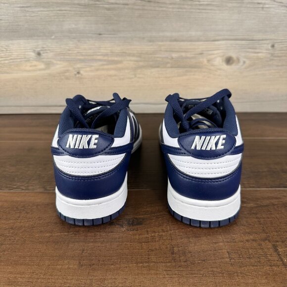 Nike Dunk Low Mens Size 8 White Midnight Navy HF5441 107 - Picture 5 of 9